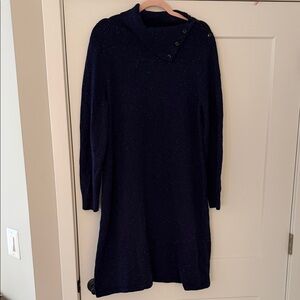Talbots Midnight Blue Long Sleeve Dress